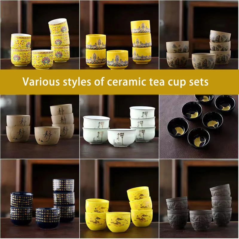 Coffee Tea Set Up - High Quality Color Glaze Kungfu Tea