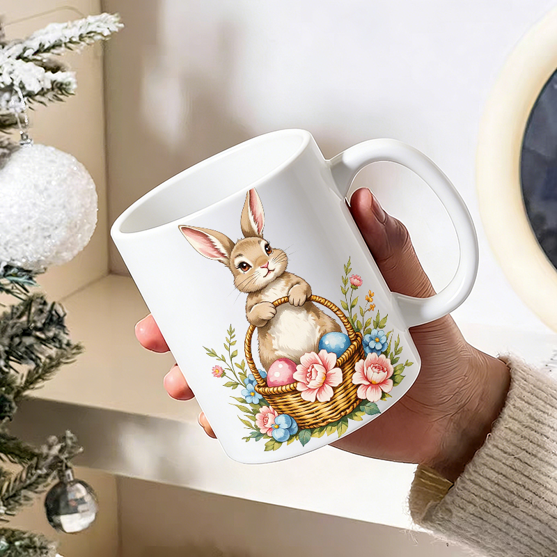 1PCS Easter Bunny Egg Basket C - Coffee Tea Gift Basket ulasan dan harga