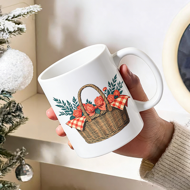 Cup & Mug Set, Country Rose Fl - Coffee Tea Gift Basket ulasan dan harga