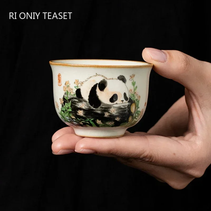1 Pc Chinese Tradition Ru Kiln - Coffee Tea Set Up ulasan dan harga