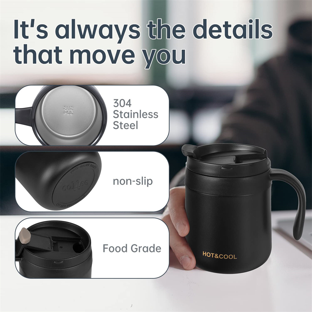 350/500ml Insulated Coffee Mug - Coffee Tea Exchange ulasan dan harga