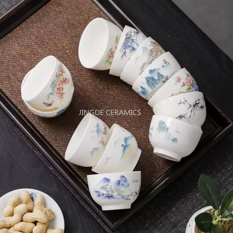 4PCS Ceramic Mini Tea Cup, Sma - Coffee Tea Set Up ulasan dan harga