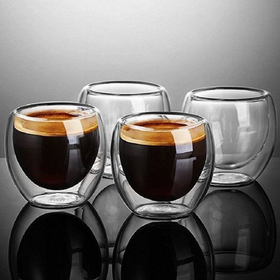 Double Walled Glass Coffee Mug - Coffee Tea Set Up ulasan dan harga