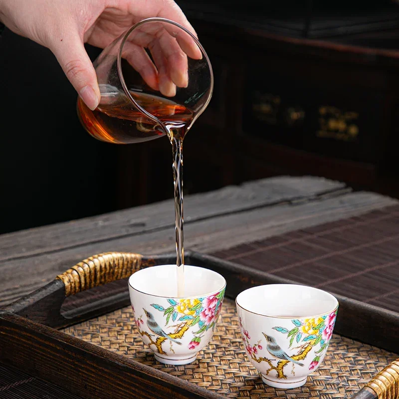 1pc Chinese Ceramic Teacup Han - Coffee Tea Set Up ulasan dan harga