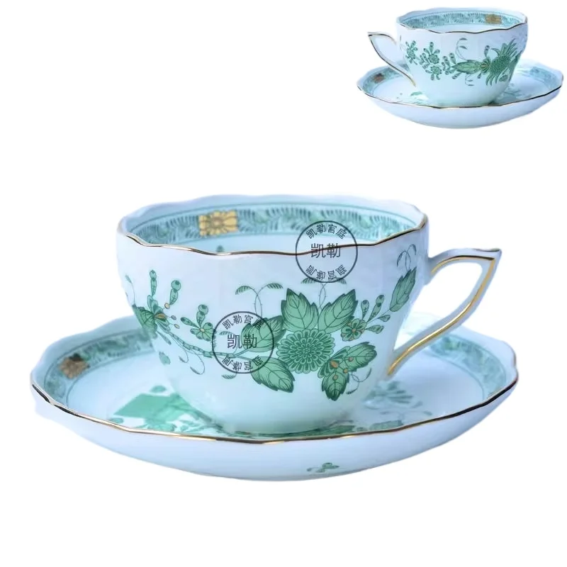 Classical Cup and Saucer Flowe - Coffee Tea Gift Basket ulasan dan harga